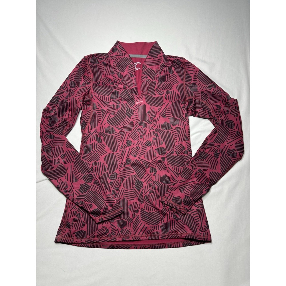 Brooks Long Sleeve Running Women's Equilibrium Technology Pink/Black Size M